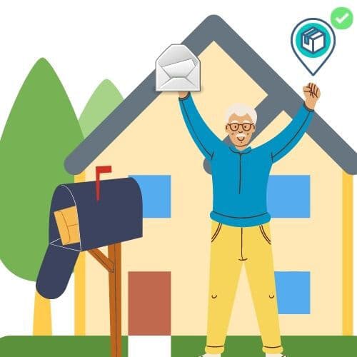 Online seller reviewing a delivery-related letter status
